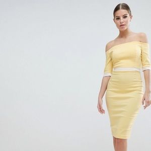 Asos vesper contrast midi dress new never worn